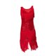 thumbnail image 4 of Vestido de baile latino Salvador con flecos y borlas Rojo S, 4 of 10