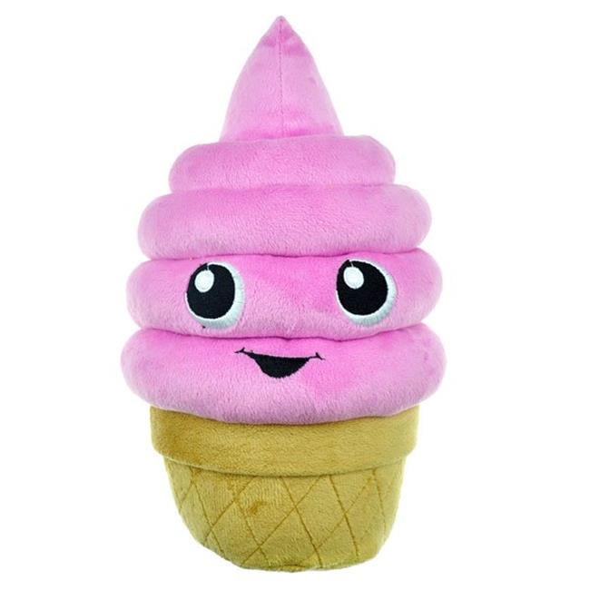 plush ice cream cone dog toy