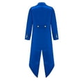 thumbnail image 2 of YEAHDOR Boys Renaissance Steampunk Long Sleeved Tailcoat Medieval Victorian Gothic Notch Lapel Jacket Royal Blue-B 6, 2 of 4