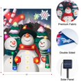 thumbnail image 3 of Bandera de Navidad para jardín Candieslife, diseño de muñeco de nieve iluminado, 30 x 45 cm, 3 of 7