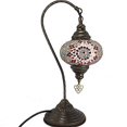 thumbnail image 2 of Turkish Lamp/Moroccan Lamp Tiffany Style Glass Desk Table Lamp - MC-A2 17cm, 2 of 2