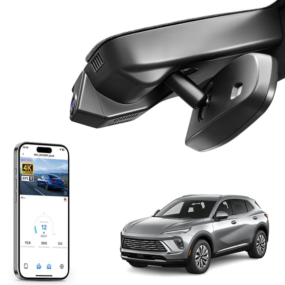 Mangoal 4K Dash Cam Starvis Sensor Fit for Buick Envista 2024 2025 2026, RS LS LT ACTIV, OEM Style, UHD 2160P Video, WiFi & APP, GPS, 64GB Card