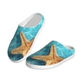 thumbnail image 2 of KLL Starfish And Seashell On The Beach 1 Pattern Adult Unisex Cozy Slippers,Fuzzy Slip-on Slippers TPR Sole Slippers Comfort Plush Home Footwear for Indoor & Outdoor-39/40, 2 of 7