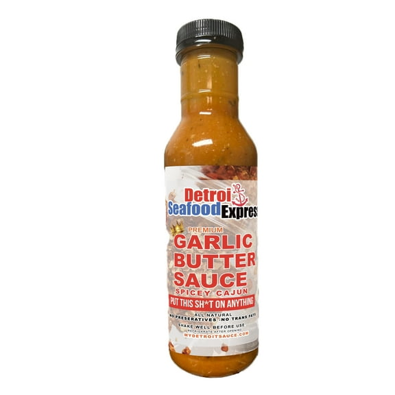 Detroit Seafood Express Cajun Spicey Garlic butter Sauce