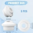 thumbnail image 3 of 3 Pieces Pool Jet Nozzles, 3/4" Directional Flow Eyeball Inlet Jet, Swimming Pool Return Jet Replacement Parts Fittings Spa with 1-1/2 Inch MIP Thread Pool Accessories for Cleaning White, 3 of 8