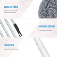 thumbnail image 4 of Ceiling Fan Cleaner Duster – Double Sided Microfiber Duster with Extension Pole for High Ceilings, Fan Blades, Furniture, Blinds, 4 of 7