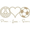 thumbnail image 1 of New Wall Ideas Peace Love Soccer 8 X 16", 1 of 1