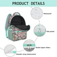 thumbnail image 4 of Spiritual Floral Mandala Backpack - Lightweight Durable Bookbag with Padded Straps, 4 of 6