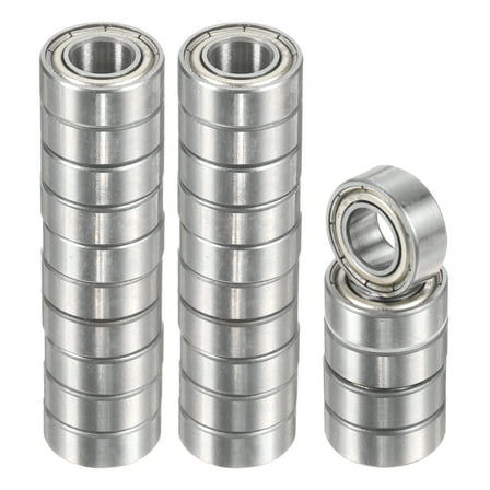 25 Pack R188ZZ Deep Groove Ball Bearings 1/4" ID x 1/2" OD x 3/16" Height  ABEC1