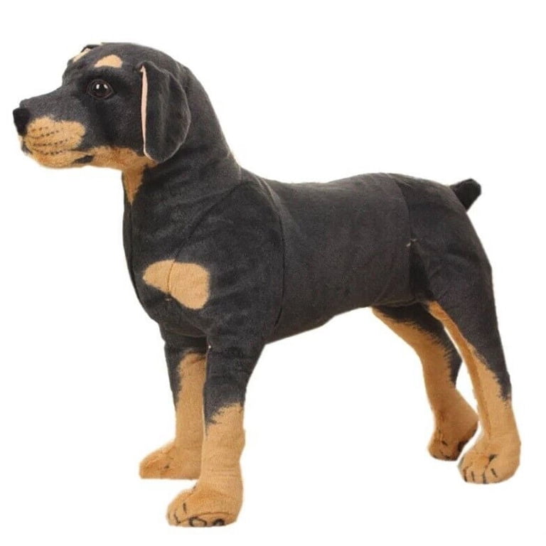 doberman full size stuffed dog