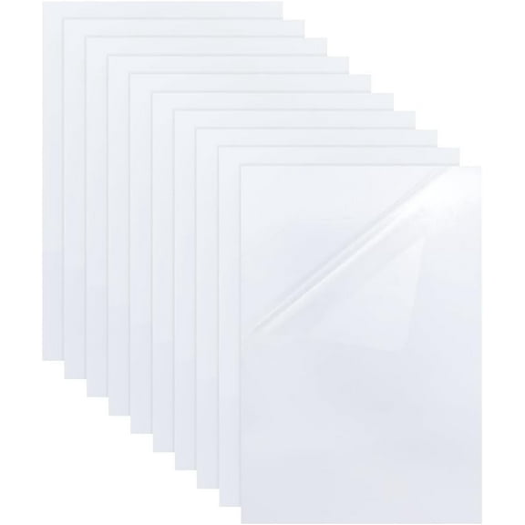 10 Sheet Self Stick Mounting Board Stitch 7.78"x11.8" White Picture Frame Backing Board Rectangle Photo Frame Backing