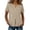Beige(Womens Shirts), variant on Short Sleeve Tops for Women V Neck Blouses Front Pleated Button Up Tunic Cotton Linen Casual Business Work Shirts