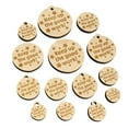 thumbnail image 1 of Keep Up the Good Work Teacher Recognition Wood Mini Charms Shapes DIY Craft Jewelry - With Hole - 30mm (6pcs), 1 of 7
