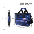 thumbnail image 6 of Lotus Flowers in Moonlight Insulated Lunch Bag 15L Cooler Box for Women Men Work Camping Beach Travel, 6 of 7