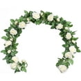 thumbnail image 6 of Samhe Artificial Flower Garland, 3 Pack 6.56ft Eucalyptus Floral Garland Fake Rose Vines for Garden Weddings Arch Decor, 6 of 11
