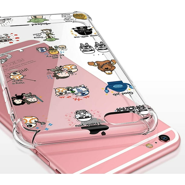 for iPhone 6/6S Case Cartoon Character Funny Cute Fun TPU Design