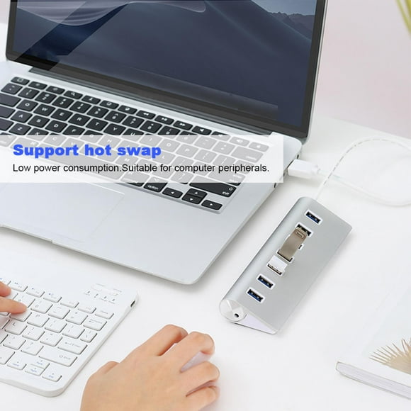 Estación De Acoplamiento, 5 Gbps Drive Splitter USB Aluminio Alean Para Cámara Digital Para Escáner
