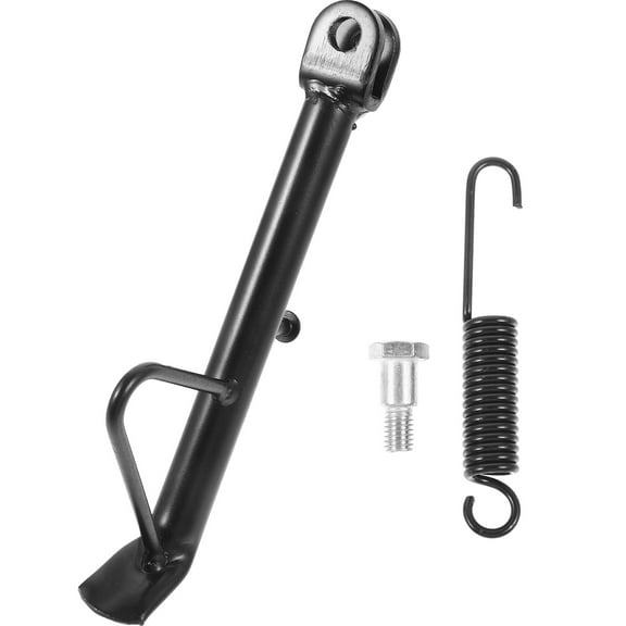 landege 2 Sets Motorcycle Kickstand Universal Motorcycle Side Stand Kickstand Easy Installation Kickstand with Spring and Screws for Dirt Bikes Electric Scooters and Motorcycle