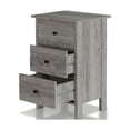 thumbnail image 7 of Bowery Hill Modern Wood 3-Drawer Cabinet in Vintage Gray Oak, 7 of 7