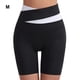 thumbnail image 2 of Pantalones Cortos De Mujer Qarigey Push Cintura Alta Leggings Fitness Transpirable Yoga Estiramiento Blanco Y Negro M, 2 of 6