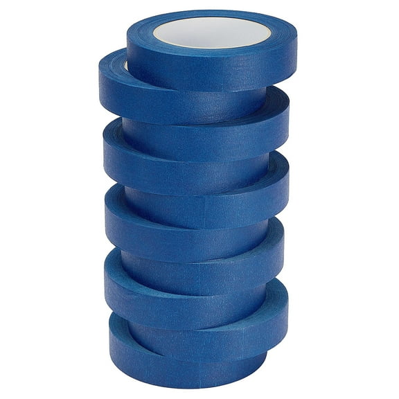 Leopcito 10-Piece Blue Painters Tape 1 inch, Blue Masking Tape Bulk Multi Pack