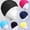 BLACK, variant on Adult Nylon Swim Caps Breathable Cloth Large Elasticity Caps Women Men Bathing Beanies