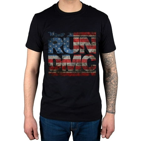 Run DMC Americana Logo T-Shirt (Run Dmc The Best Of Run Dmc)