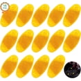 thumbnail image 1 of 15 reflectores reflectantes para radios de bicicleta de color naranja para mayor seguridad en bicicletas de montaña y de carreras, 7 x 3,5 cm, 1 of 4