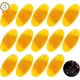 thumbnail image 1 of 15 reflectores reflectantes para radios de bicicleta de color naranja para mayor seguridad en bicicletas de montaña y de carreras, 7 x 3,5 cm, 1 of 4