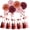 Rose Gold Pink Burgundy, variant on Rose-Gold Pink Burgundy Party Decorations,23pcs Tissue Paper Flower Pom Poms Tassel Garland Pennant Banner Flags Streamers Women Girl Birthday Baby Bridal Shower Engagement Bachelorette Wedding Decor