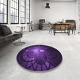thumbnail image 3 of Ahgly Company Indoor Rectangle Patterned Deep Purple Area Rugs, 6' x 9', 3 of 6