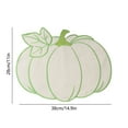 thumbnail image 3 of HongMinWen Fall Thanksgiving Pumpkin Placemats, Fall Autumn Table Decorations Indoor, Farmhouse Harvest Pumpkins Table Round Placemats for Party Kitchen Dinning, 3 of 6