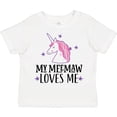 thumbnail image 3 of Inktastic My Meemaw Loves Me Unicorn Girls Toddler T-Shirt, 3 of 5