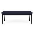 thumbnail image 3 of Newport Reception Waiting 18.5" 2-Seat Bench / Black Steel / Navy Blue, 3 of 5