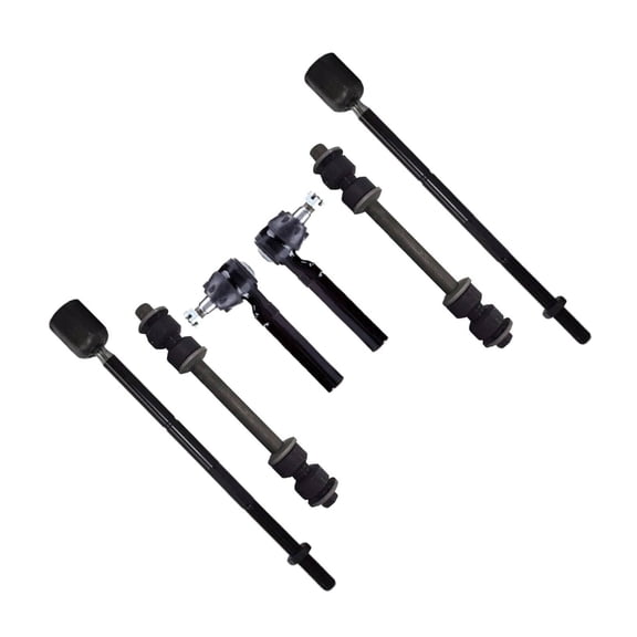 6 Pc Front Sway Bar Link Inner & Outer Tie Rod Ends Suspension Kit Fits select: 1994-2004 FORD MUSTANG