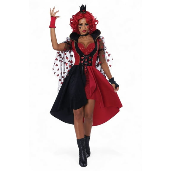 Red Queen Cosplay Dress Adult Costume