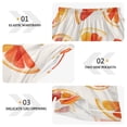 thumbnail image 5 of Women's Satin Pajama Shorts Watercolor Grapefruit Slices with Pockets, Elastic Waist Sleep Lounge Shorts, 5 of 7