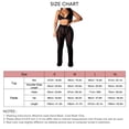 thumbnail image 5 of Whataatahia Traje de punto ahuecado para mujer, cuello halter, sujetador triangular, pantalones largos, conjunto de malla informal picante y elegante para festivales de música, vacaciones, negro M, 5 of 5