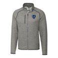 thumbnail image 2 of Men's-Cutter & Buck  Heather Gray Sporting Kansas City Big & Tall Mainsail Sweater-Knit Full-Zip Jacket, 2 of 3