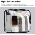 thumbnail image 5 of Clear Toiletry Bag Quart Size Bag 2Pcs Travel Makeup Cosmetic Bag PVC Toiletries Cosmetic Pouch for Women Men (M), 5 of 5