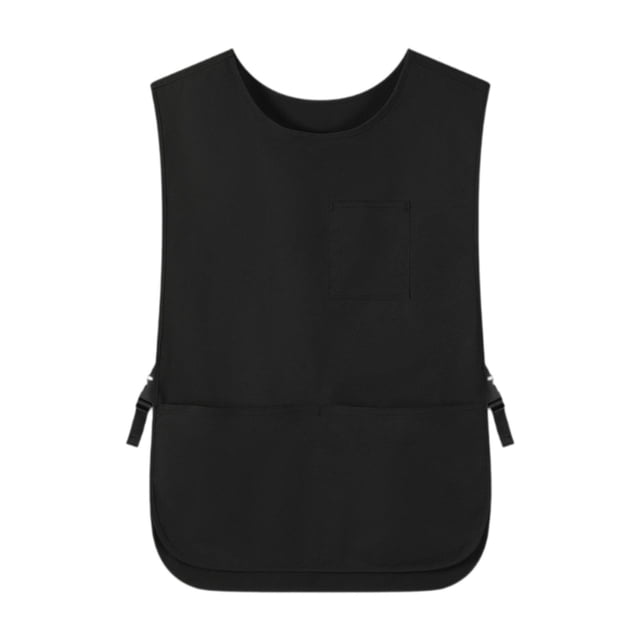 Delantal de zapatero, delantal impermeable, ligero, multifunción, delantal de teñido, delantal de peluquero para jardinero, peluquero de jardinería Negro
