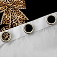 thumbnail image 4 of Erosebridal Wild Leopard Print Black Out Curtains,Cheetah Bows Theme First Letter J Kids Curtains Pack of 2 (42x63 Each) For Girly, 4 of 7