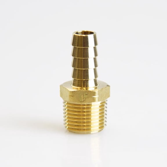 Brass 3/8 in. D X 3/8 in. D Adapter 1 pk
