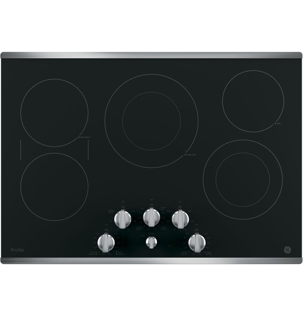 GE Profile Series 30inch Builtin Knob Control Electric Cooktop