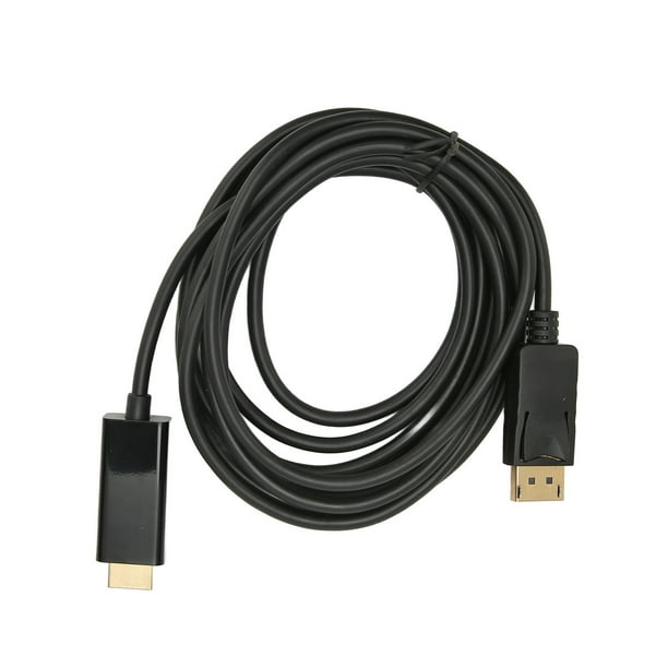 Video Converter Cord 4K Clear Sound DisplayPort To HD Multimedia Interface Cable Stable High Speed 9.8ft For TV For PC