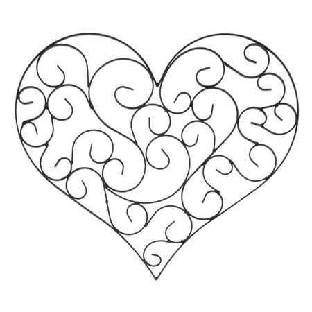 Bay Accents Wrought Iron Heart Wall Decor Bay Accents Wrought Iron Heart Wall Decor