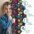 thumbnail image 3 of Blackout Kids Curtains,Colorful Dinosaurs Spaceships Planets Pattern Childrens Insulated Curtains Set Of 2,Bedroom Essentials,Toddler Room Decor 52"x63", 3 of 5