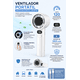 thumbnail image 3 of Ventilador Portátil Kimhi Recargable USB 1800mAh con Pantalla LED y 120 Velocidades | Ideal para hogar oficina escuela viajes, 3 of 5