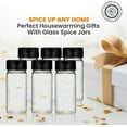 thumbnail image 5 of Pride Of India Small Clear Glass Spice Jars w/Dual Sifter Cap | Food Grade BPA Free USA Made | 4 Fluid Ounce Capacity, 5 of 10