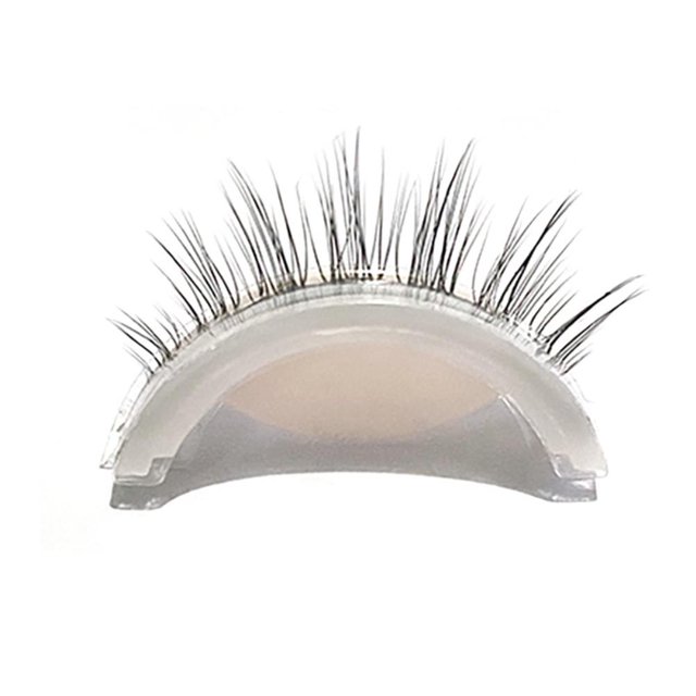 Pestañas Postizas, Tira De Pestañas Autoadhesivas Naturales, Herramienta De Maquillaje De Aspecto Natural 3D 1 Par Cateissary CE008021-01